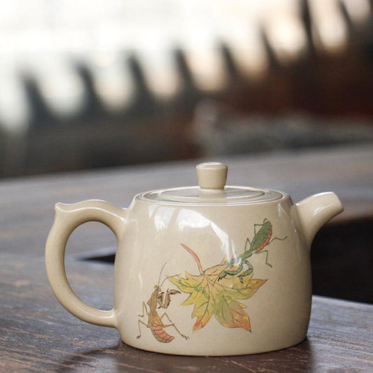 Jian Shui Clay "Autumn Fun" Teapot by Wang Shi Jun