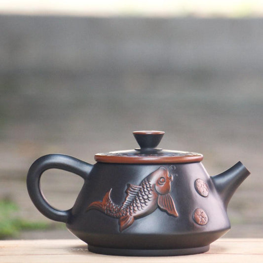 Jian Shui Clay "Fish KH97" Teapot by Lei Xing Hua