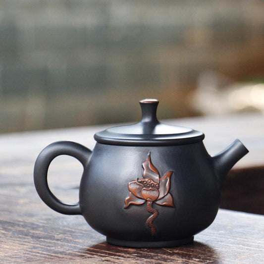 Jian Shui Clay "Lotus KH113" Teapot by Lei Xing Hua