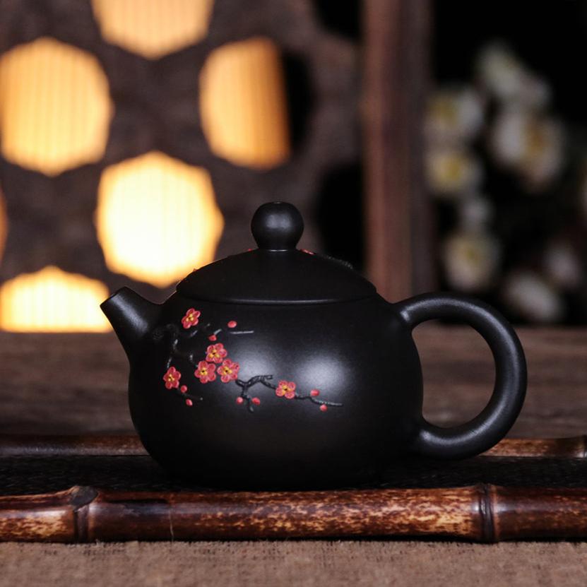 Jian Shui Clay "Plum Blossom" Teapot by Li Wen Xue