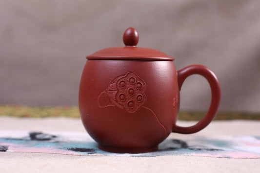 Yixing Qing Shui Ni Clay "Lotus Pod" Brew Cup with Cover